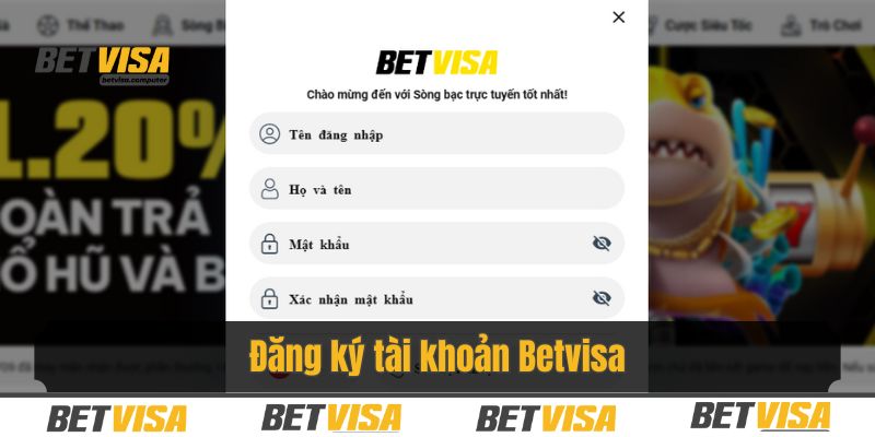 Chỉ với vài bước đơn giản, bạn đã có thể sở hữu tài khoản Betvisa