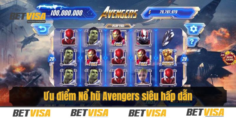 Ưu điểm thương hiệu của tựa game Nổ hũ Avengers